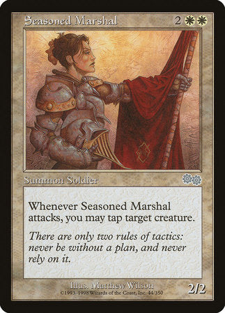 Seasoned Marshal [Urza's Saga] | Jomio and Rueliete's Cards and Comics