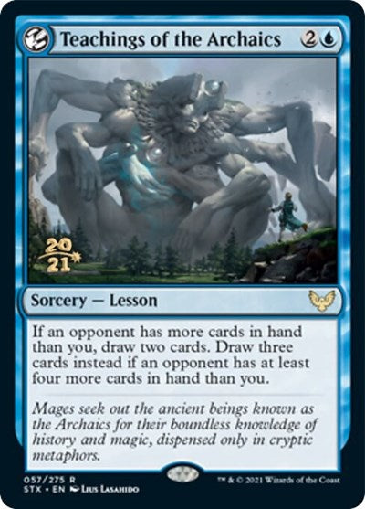 Teachings of the Archaics [Strixhaven: School of Mages Prerelease Promos] | Jomio and Rueliete's Cards and Comics