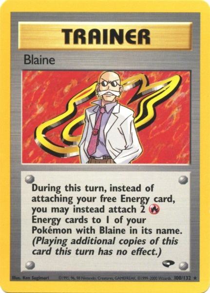Blaine (100/132) [Gym Challenge Unlimited] | Jomio and Rueliete's Cards and Comics