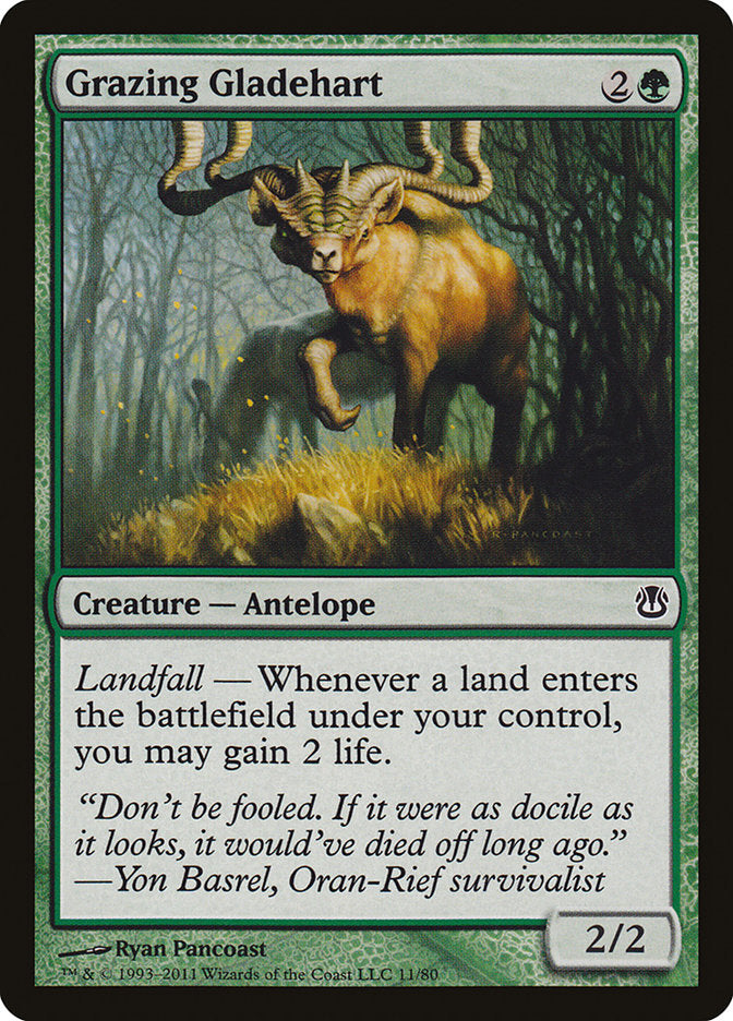 Grazing Gladehart [Duel Decks: Ajani vs. Nicol Bolas] | Jomio and Rueliete's Cards and Comics