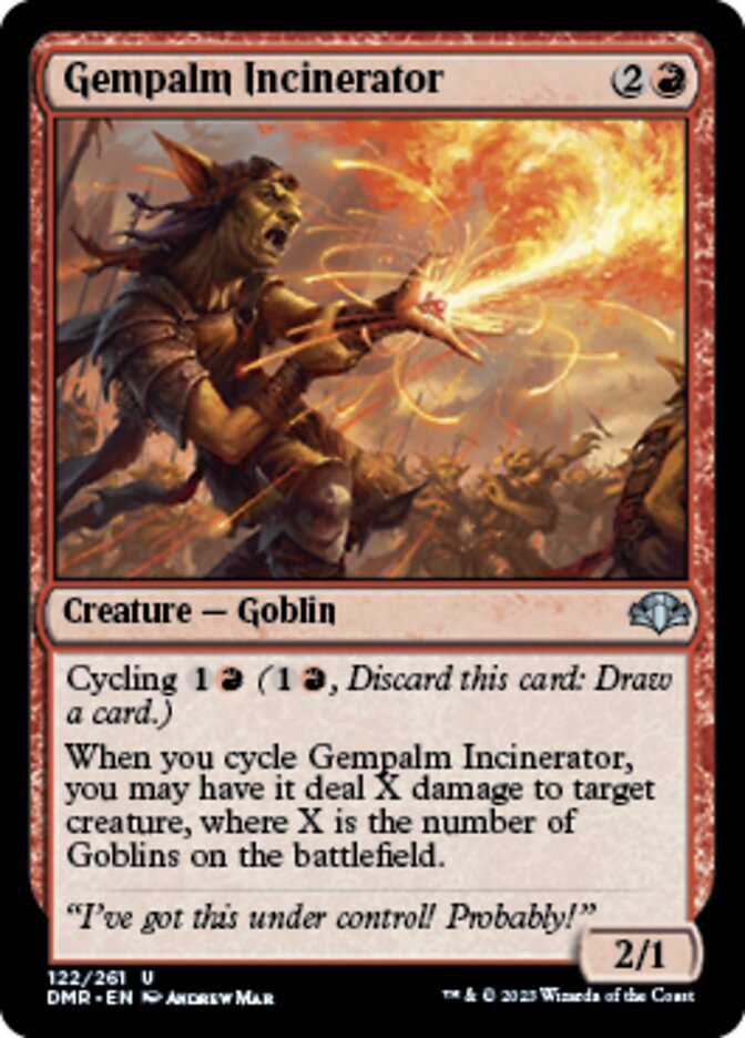 Gempalm Incinerator [Dominaria Remastered] | Jomio and Rueliete's Cards and Comics