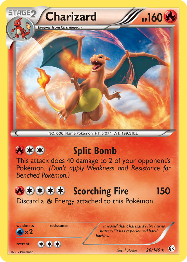 Charizard (20/149) [Black & White: Boundaries Crossed] | Jomio and Rueliete's Cards and Comics