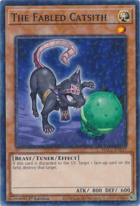 The Fabled Catsith (Duel Terminal) [HAC1-EN137] Common | Jomio and Rueliete's Cards and Comics