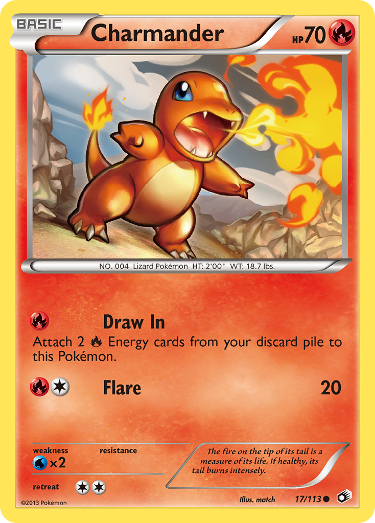 Charmander (17/113) [Black & White: Legendary Treasures] | Jomio and Rueliete's Cards and Comics