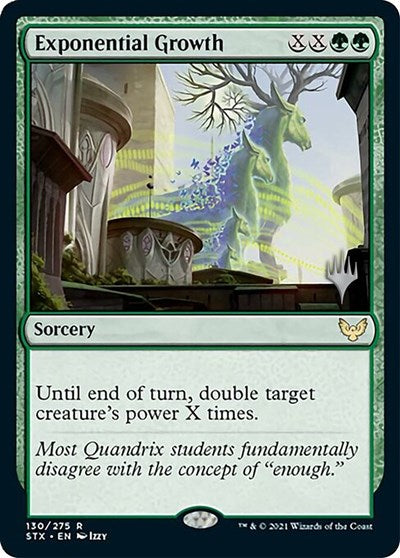 Exponential Growth (Promo Pack) [Strixhaven: School of Mages Promos] | Jomio and Rueliete's Cards and Comics