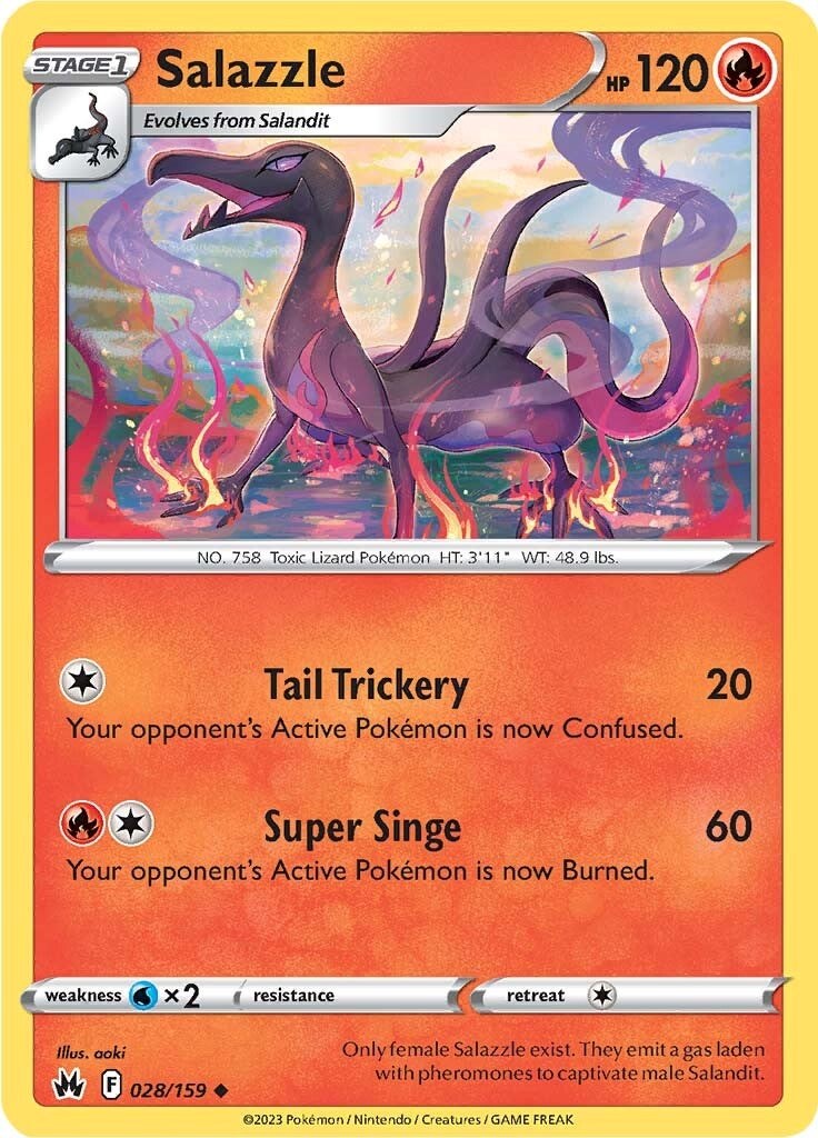 Salazzle (028/159) [Sword & Shield: Crown Zenith] | Jomio and Rueliete's Cards and Comics