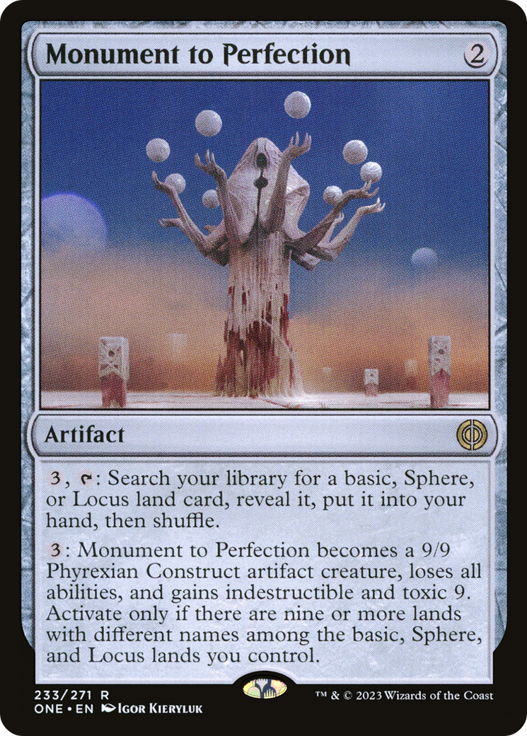 Monument to Perfection [Phyrexia: All Will Be One] | Jomio and Rueliete's Cards and Comics