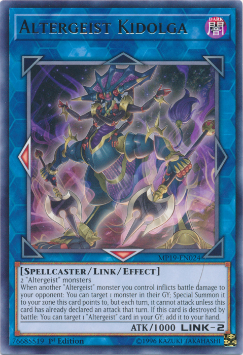 Altergeist Kidolga [MP19-EN024] Rare | Jomio and Rueliete's Cards and Comics