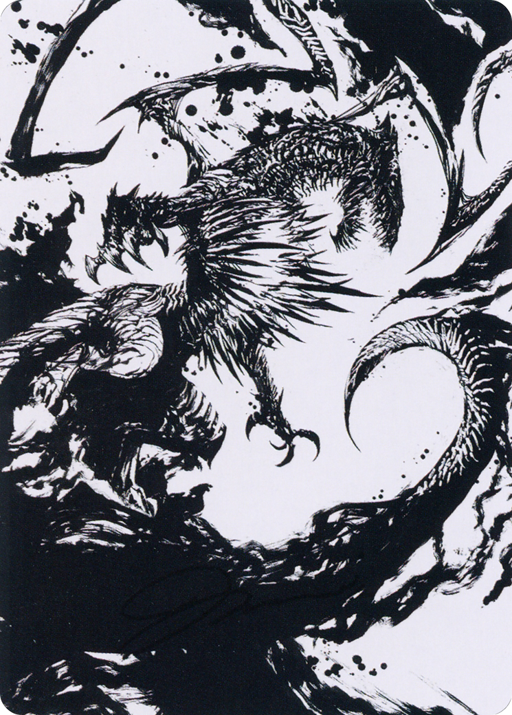 Skithiryx, the Blight Dragon Art Card [March of the Machine Art Series] | Jomio and Rueliete's Cards and Comics