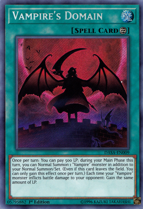 Vampire's Domain [DASA-EN009] Secret Rare | Jomio and Rueliete's Cards and Comics