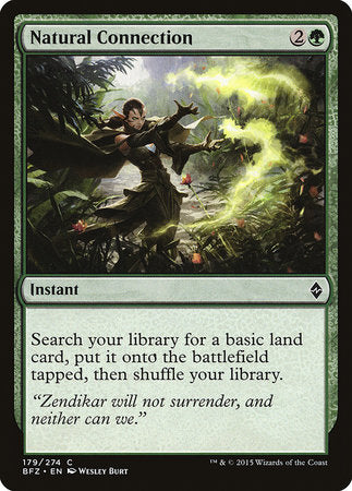 Natural Connection [Battle for Zendikar] | Jomio and Rueliete's Cards and Comics