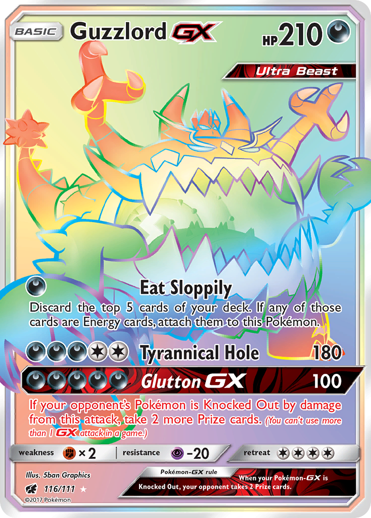 Guzzlord GX (116/111) [Sun & Moon: Crimson Invasion] | Jomio and Rueliete's Cards and Comics