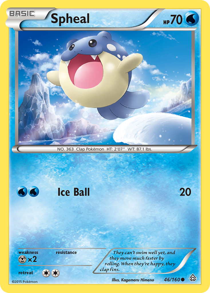 Spheal (46/160) [XY: Primal Clash] | Jomio and Rueliete's Cards and Comics
