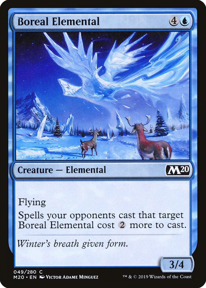 Boreal Elemental [Core Set 2020] | Jomio and Rueliete's Cards and Comics