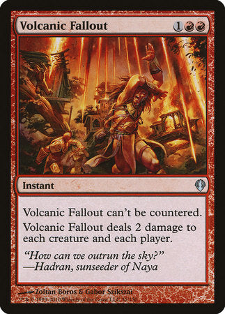 Volcanic Fallout [Archenemy] | Jomio and Rueliete's Cards and Comics