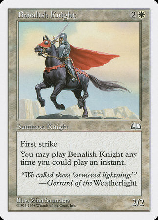 Benalish Knight [Anthologies] | Jomio and Rueliete's Cards and Comics