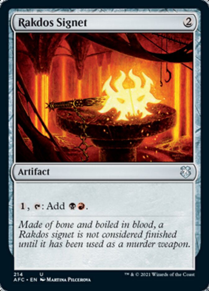 Rakdos Signet [Dungeons & Dragons: Adventures in the Forgotten Realms Commander] | Jomio and Rueliete's Cards and Comics