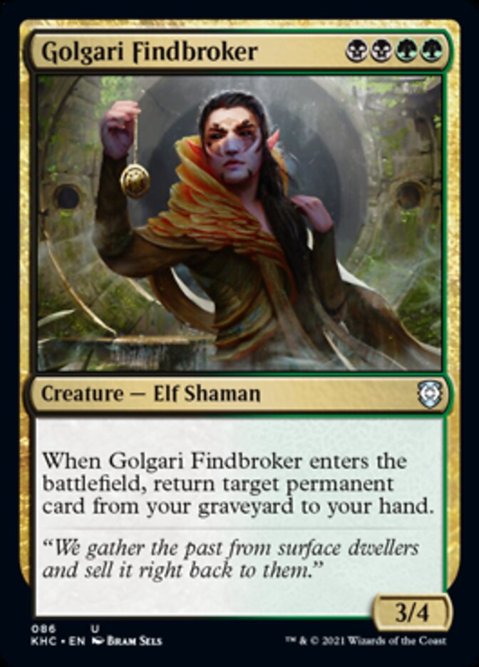 Golgari Findbroker [Kaldheim Commander] | Jomio and Rueliete's Cards and Comics