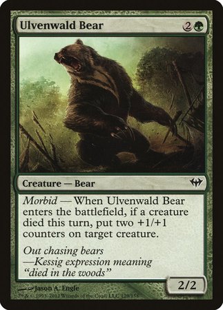 Ulvenwald Bear [Dark Ascension] | Jomio and Rueliete's Cards and Comics