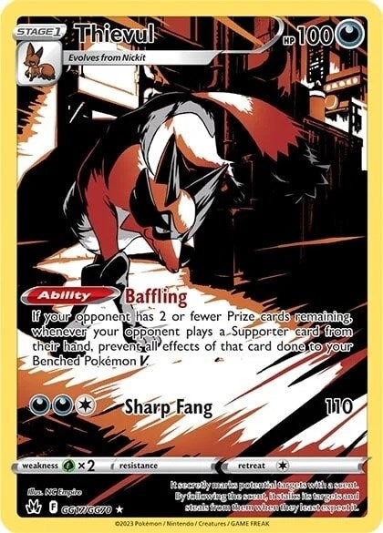 Thievul (GG17/GG70) [Sword & Shield: Crown Zenith] | Jomio and Rueliete's Cards and Comics