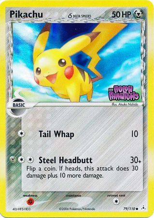 Pikachu (79/110) (Delta Species) (Stamped) [EX: Holon Phantoms] | Jomio and Rueliete's Cards and Comics