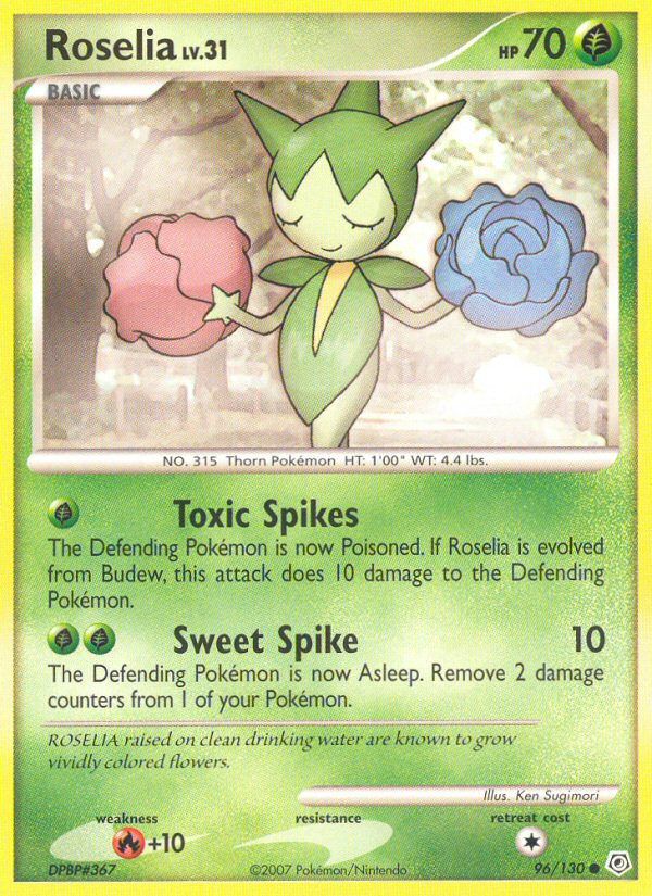 Roselia (96/130) [Diamond & Pearl: Base Set] | Jomio and Rueliete's Cards and Comics