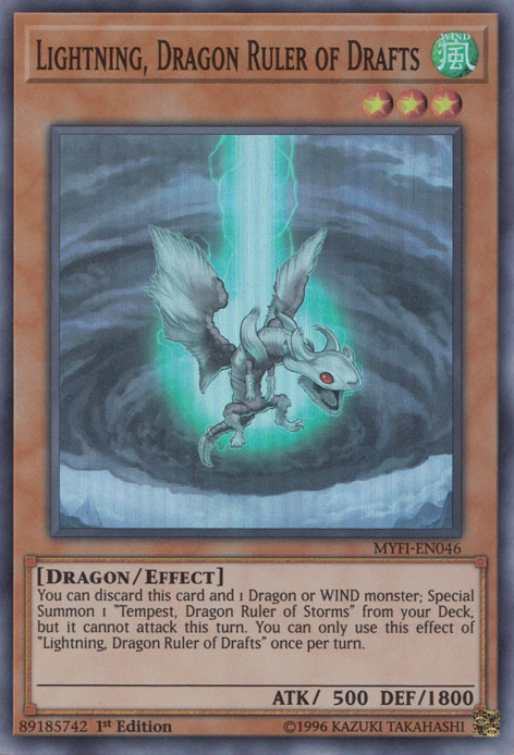 Lightning, Dragon Ruler of Drafts [MYFI-EN046] Super Rare | Jomio and Rueliete's Cards and Comics
