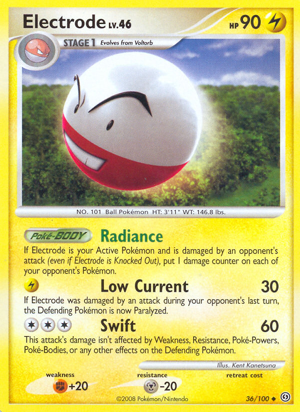 Electrode (36/100) [Diamond & Pearl: Stormfront] | Jomio and Rueliete's Cards and Comics