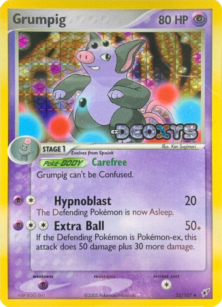 Grumpig (32/107) (Stamped) [EX: Deoxys] | Jomio and Rueliete's Cards and Comics