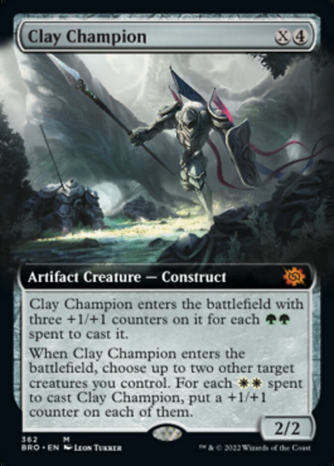 Clay Champion (Extended Art) [The Brothers' War] | Jomio and Rueliete's Cards and Comics
