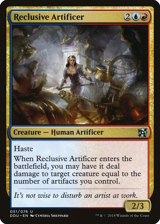 Reclusive Artificer [Duel Decks: Elves vs. Inventors] | Jomio and Rueliete's Cards and Comics