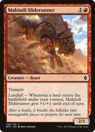 Makindi Sliderunner [Battle for Zendikar] | Jomio and Rueliete's Cards and Comics