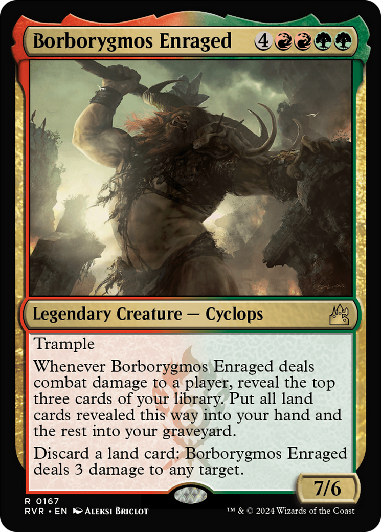 Borborygmos Enraged [Ravnica Remastered] | Jomio and Rueliete's Cards and Comics