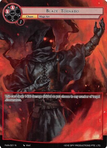 Blaze Tornado (Full Art) (PofA-021) [Alice Origin IV: Prologue of Attoractia] | Jomio and Rueliete's Cards and Comics