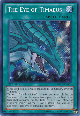 The Eye of Timaeus [DRLG-EN005] Secret Rare | Jomio and Rueliete's Cards and Comics