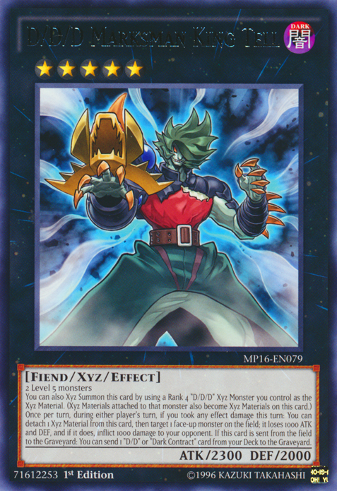 D/D/D Marksman King Tell [MP16-EN079] Rare | Jomio and Rueliete's Cards and Comics
