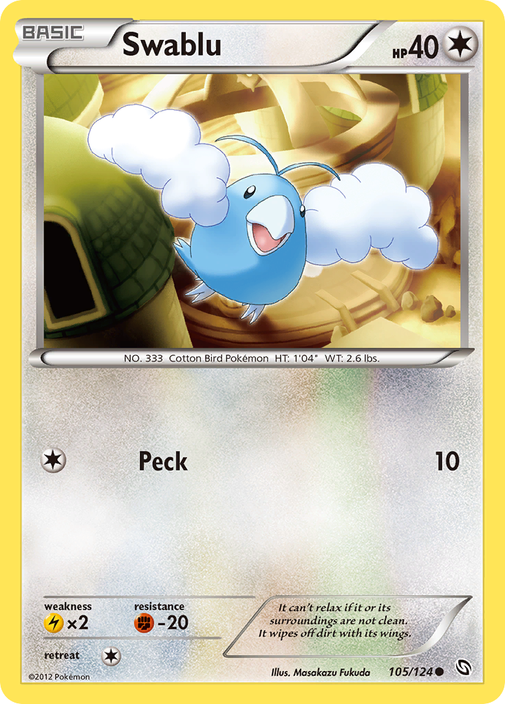 Swablu (105/124) [Black & White: Dragons Exalted] | Jomio and Rueliete's Cards and Comics