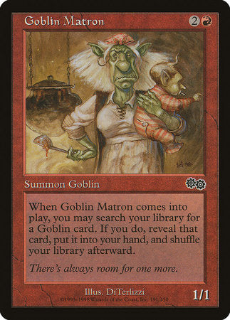 Goblin Matron [Urza's Saga] | Jomio and Rueliete's Cards and Comics