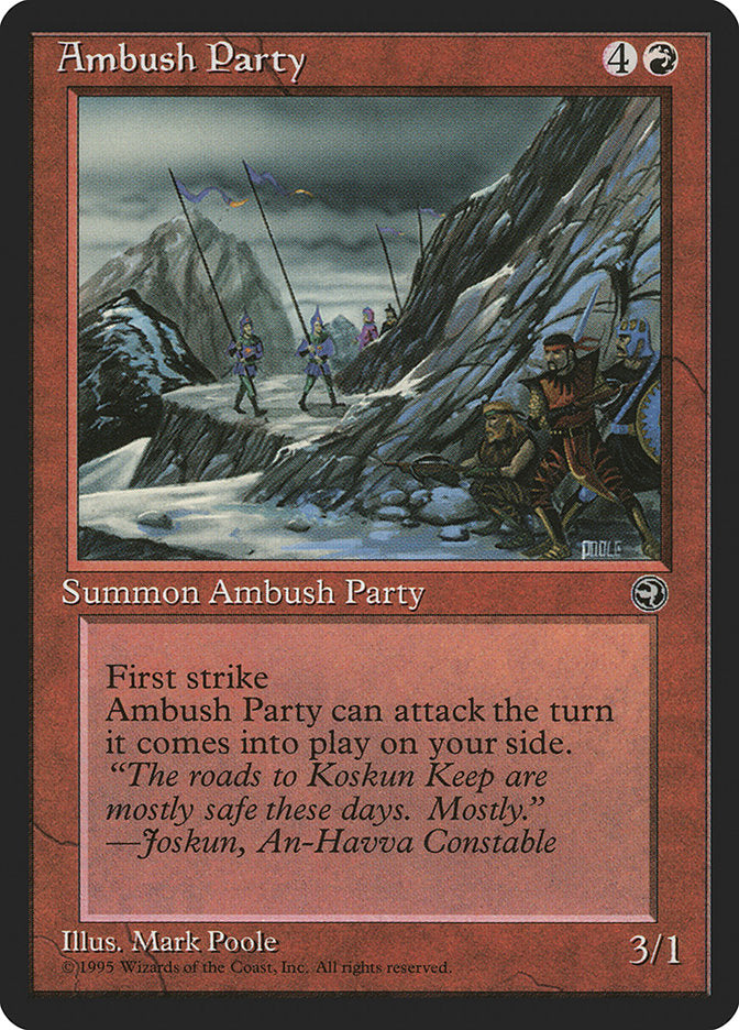 Ambush Party (Joskun Flavor Text) [Homelands] | Jomio and Rueliete's Cards and Comics