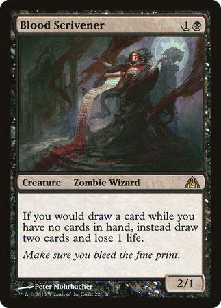 Blood Scrivener [Dragon's Maze] | Jomio and Rueliete's Cards and Comics