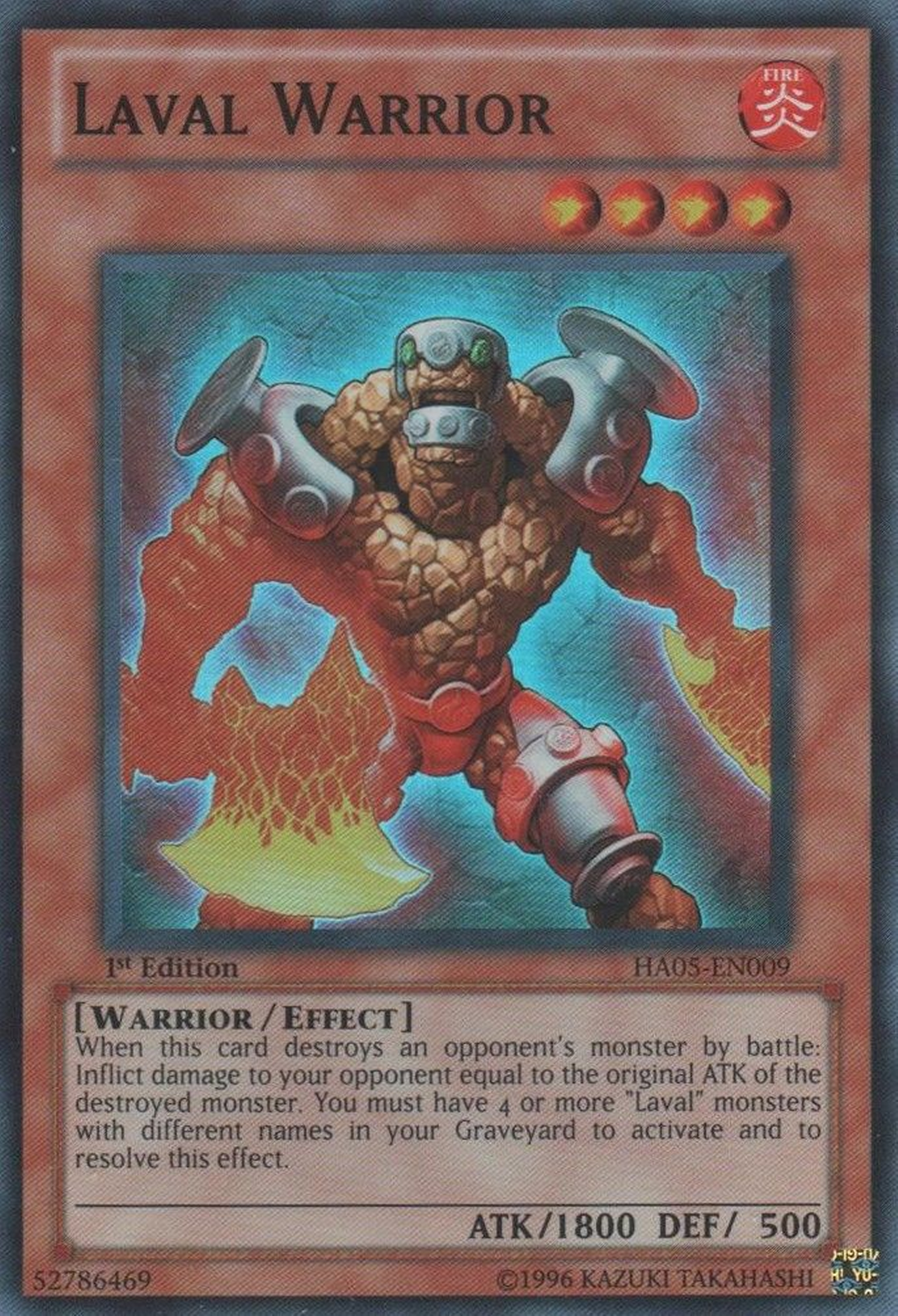 Laval Warrior [HA05-EN009] Super Rare | Jomio and Rueliete's Cards and Comics