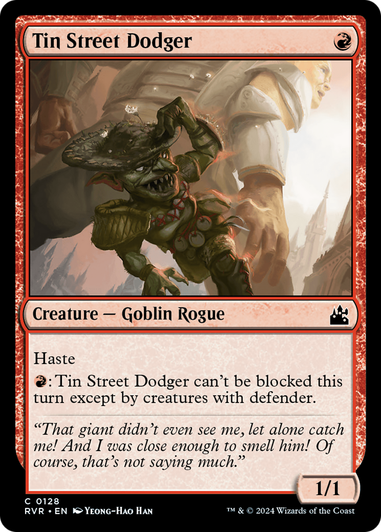 Tin Street Dodger [Ravnica Remastered] | Jomio and Rueliete's Cards and Comics
