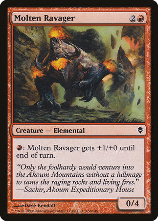 Molten Ravager [Zendikar] | Jomio and Rueliete's Cards and Comics