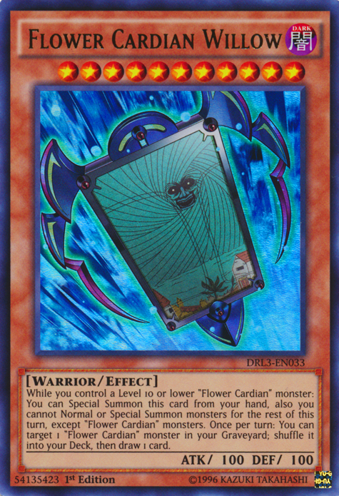 Flower Cardian Willow [DRL3-EN033] Ultra Rare | Jomio and Rueliete's Cards and Comics