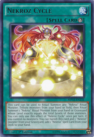 Nekroz Cycle [MP15-EN231] Rare | Jomio and Rueliete's Cards and Comics