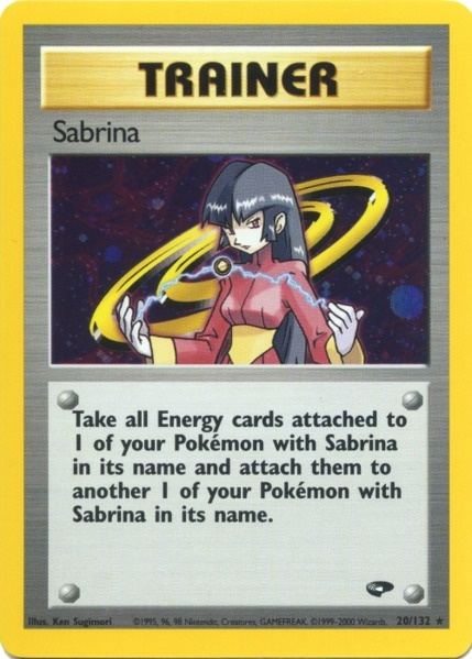 Sabrina (20/132) [Gym Challenge Unlimited] | Jomio and Rueliete's Cards and Comics
