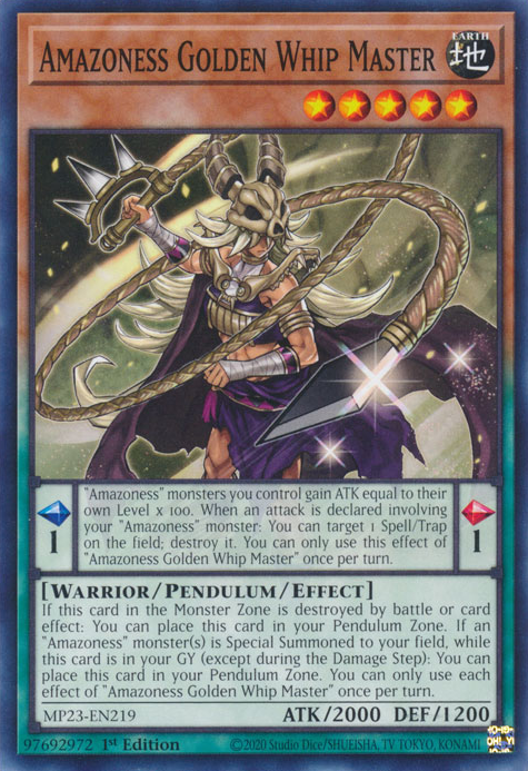 Amazoness Golden Whip Master [MP23-EN219] Common | Jomio and Rueliete's Cards and Comics