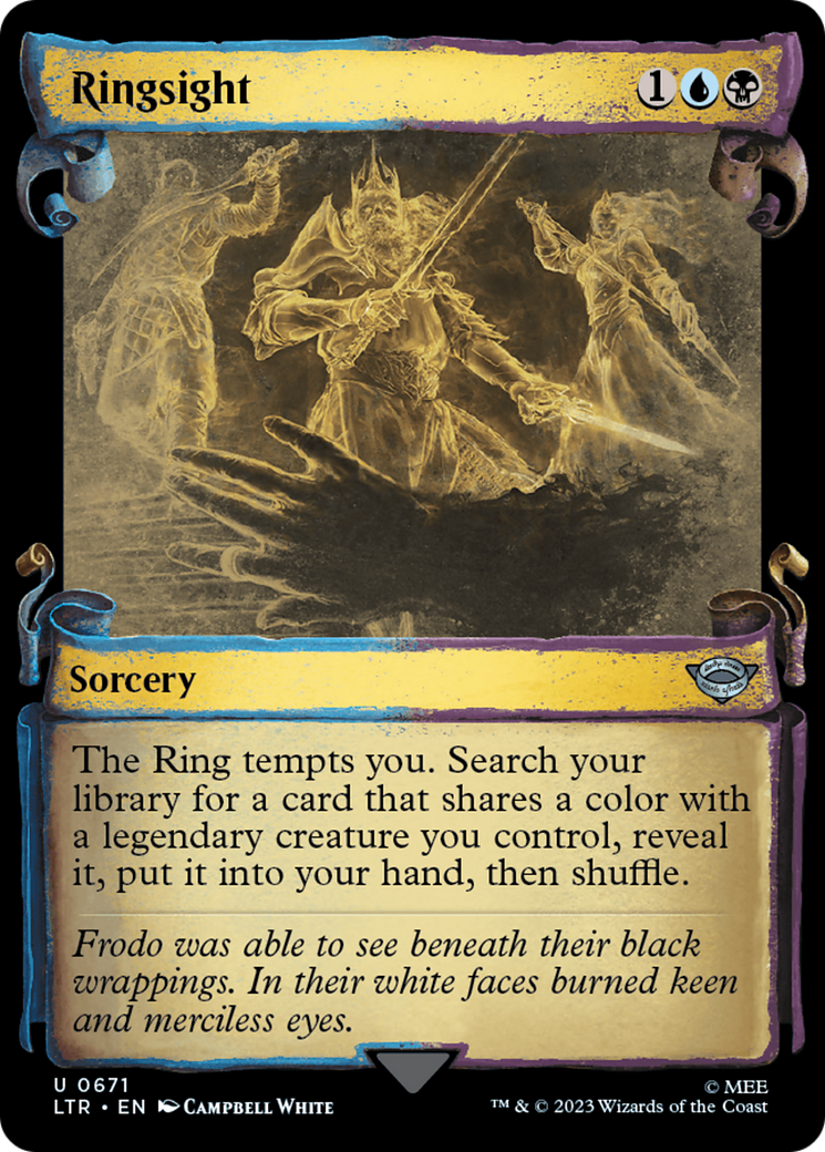 Ringsight [The Lord of the Rings: Tales of Middle-Earth Showcase Scrolls] | Jomio and Rueliete's Cards and Comics