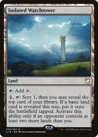 Isolated Watchtower [Commander 2018] | Jomio and Rueliete's Cards and Comics