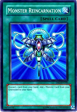 Monster Reincarnation [DR3-EN105] Super Rare | Jomio and Rueliete's Cards and Comics